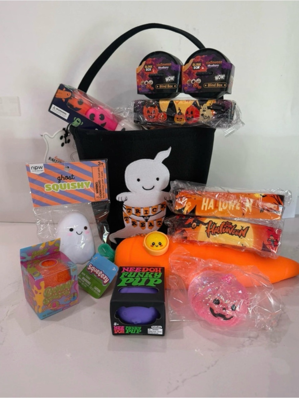 Halloween Squishy Boo Basket